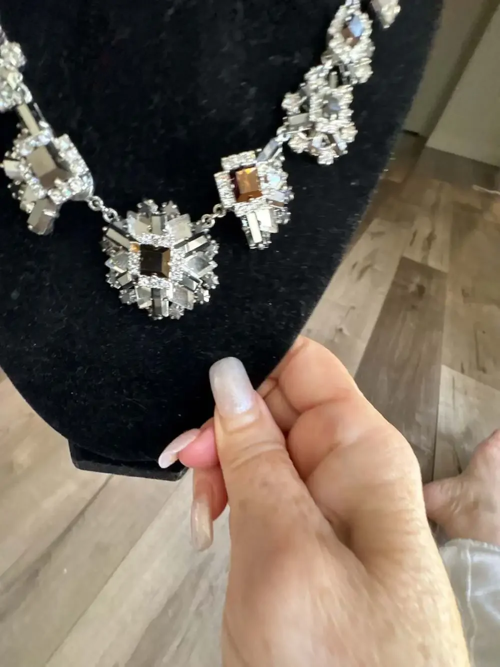 Kate Spade New York Statement Crystal Cluster Bib Necklace